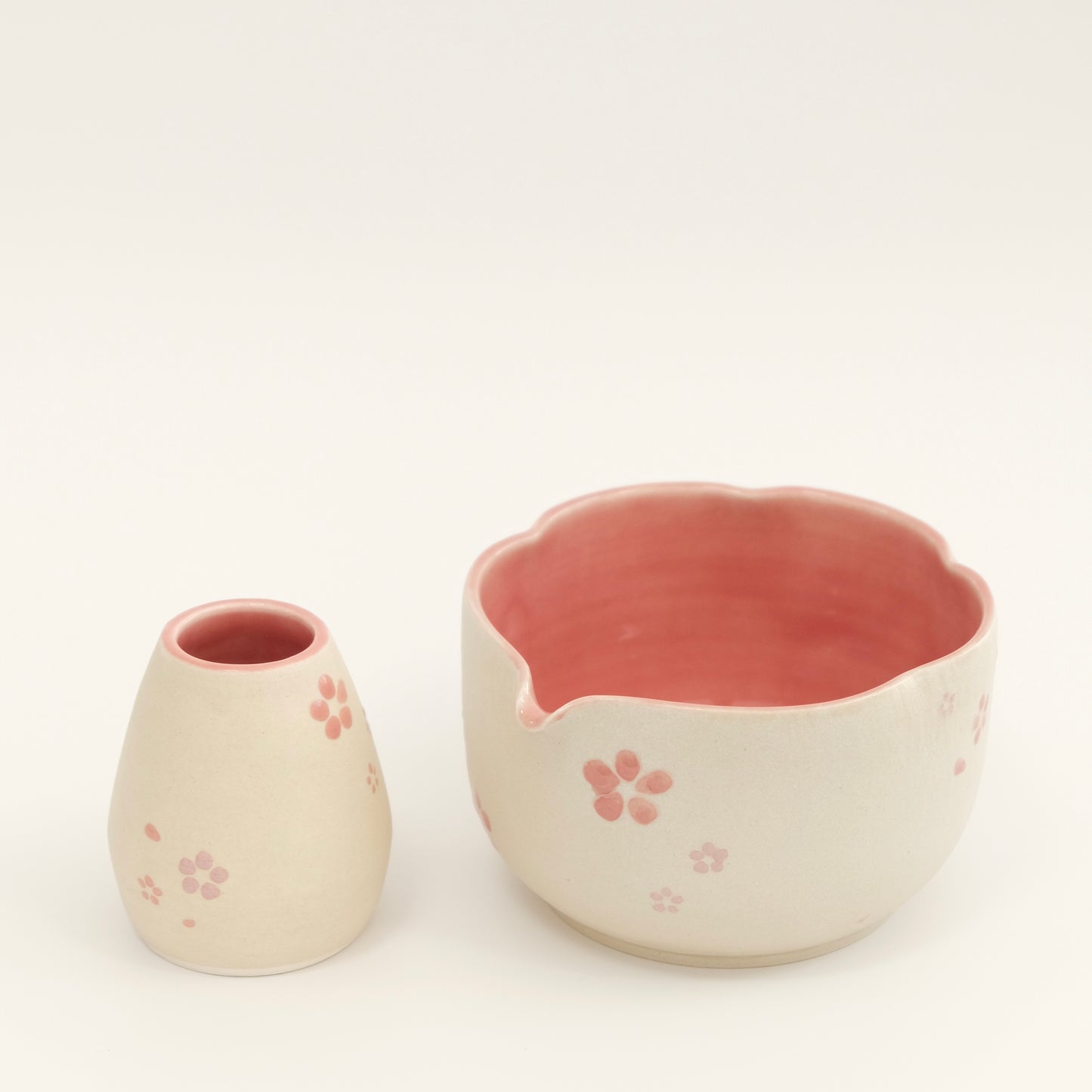 Custom Flower Matcha Bowl/Set