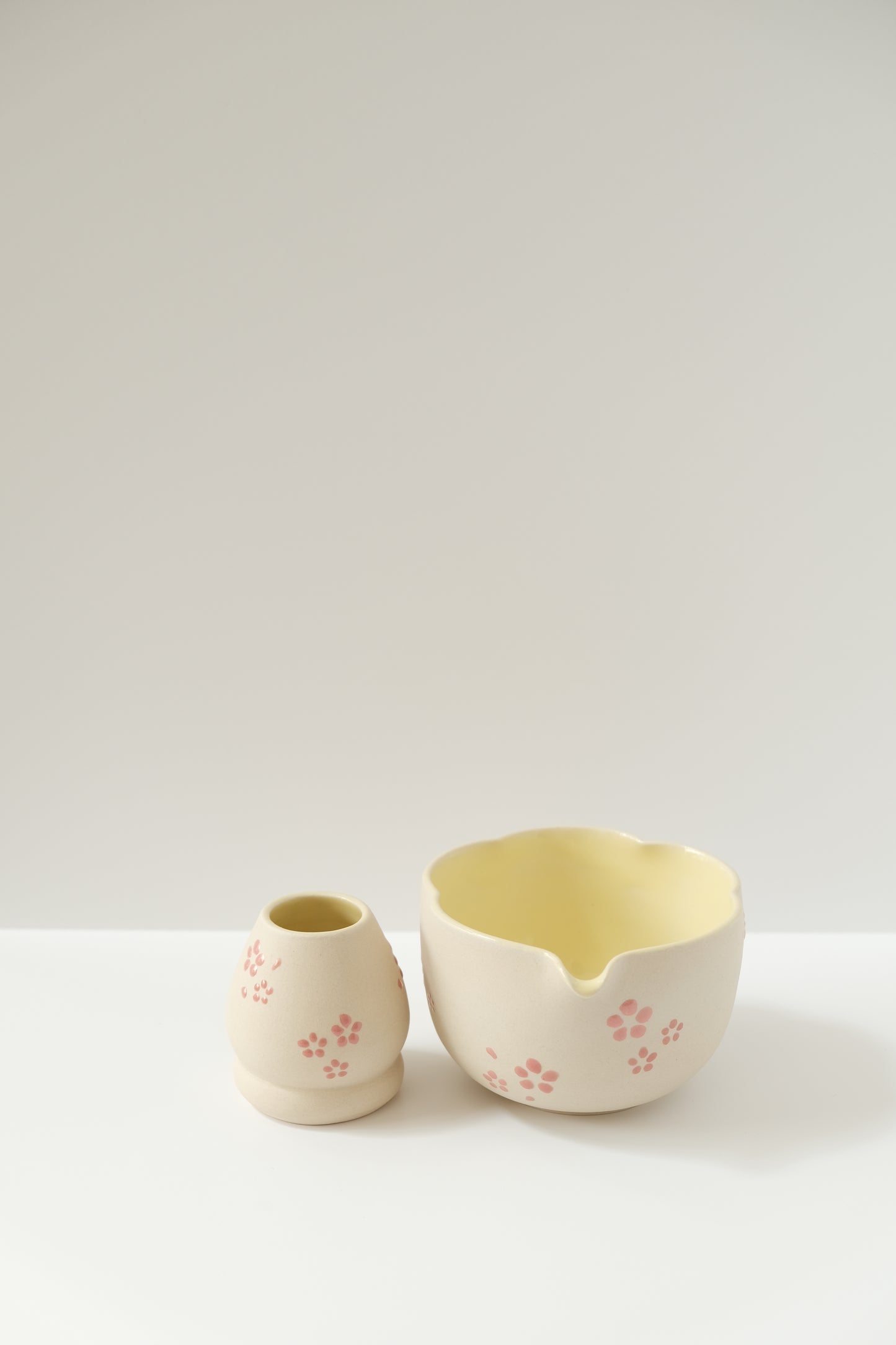 Custom Flower Matcha Bowl/Set