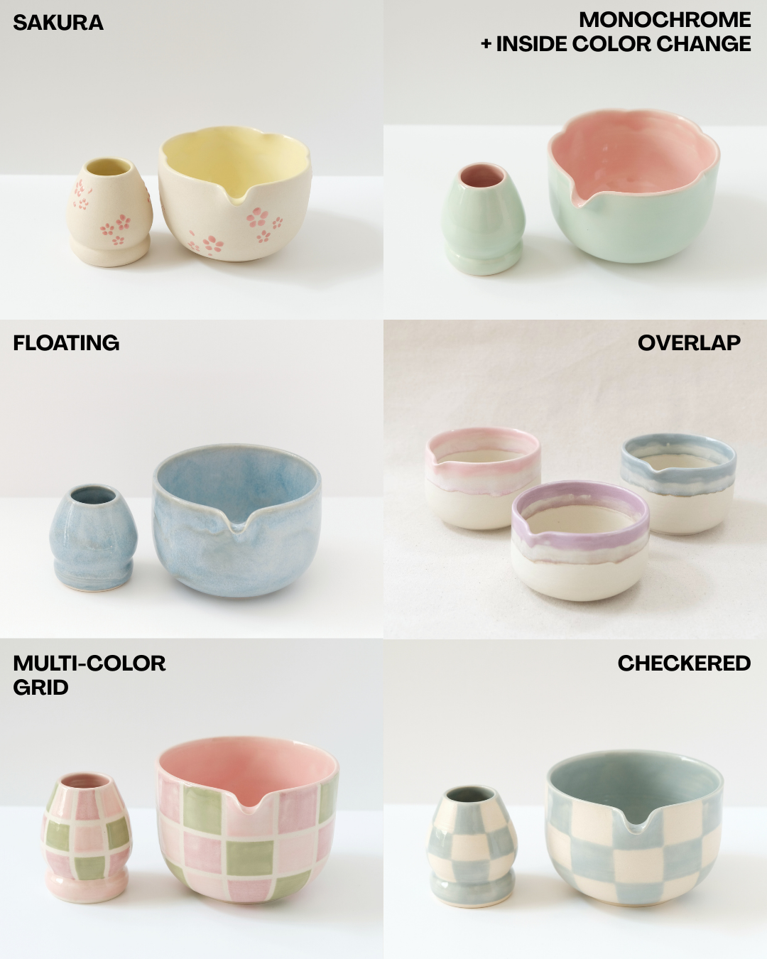 Custom Flower Matcha Bowl/Set
