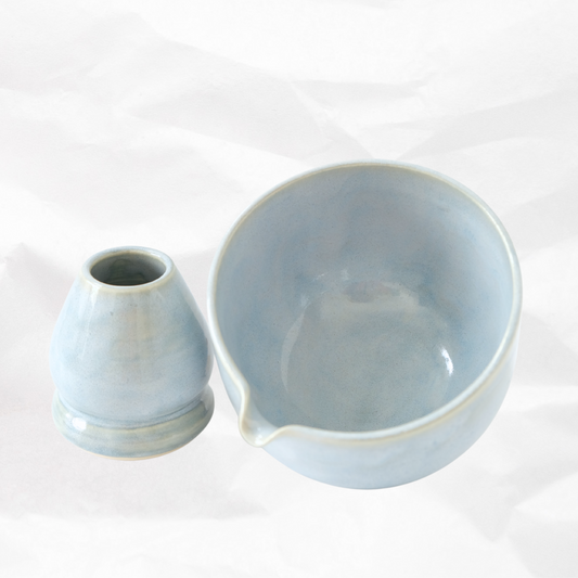 *SECONDS* Baby Blue Round Matcha Set