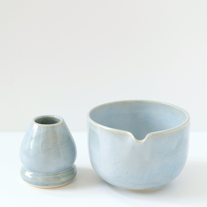 *SECONDS* Baby Blue Round Matcha Set