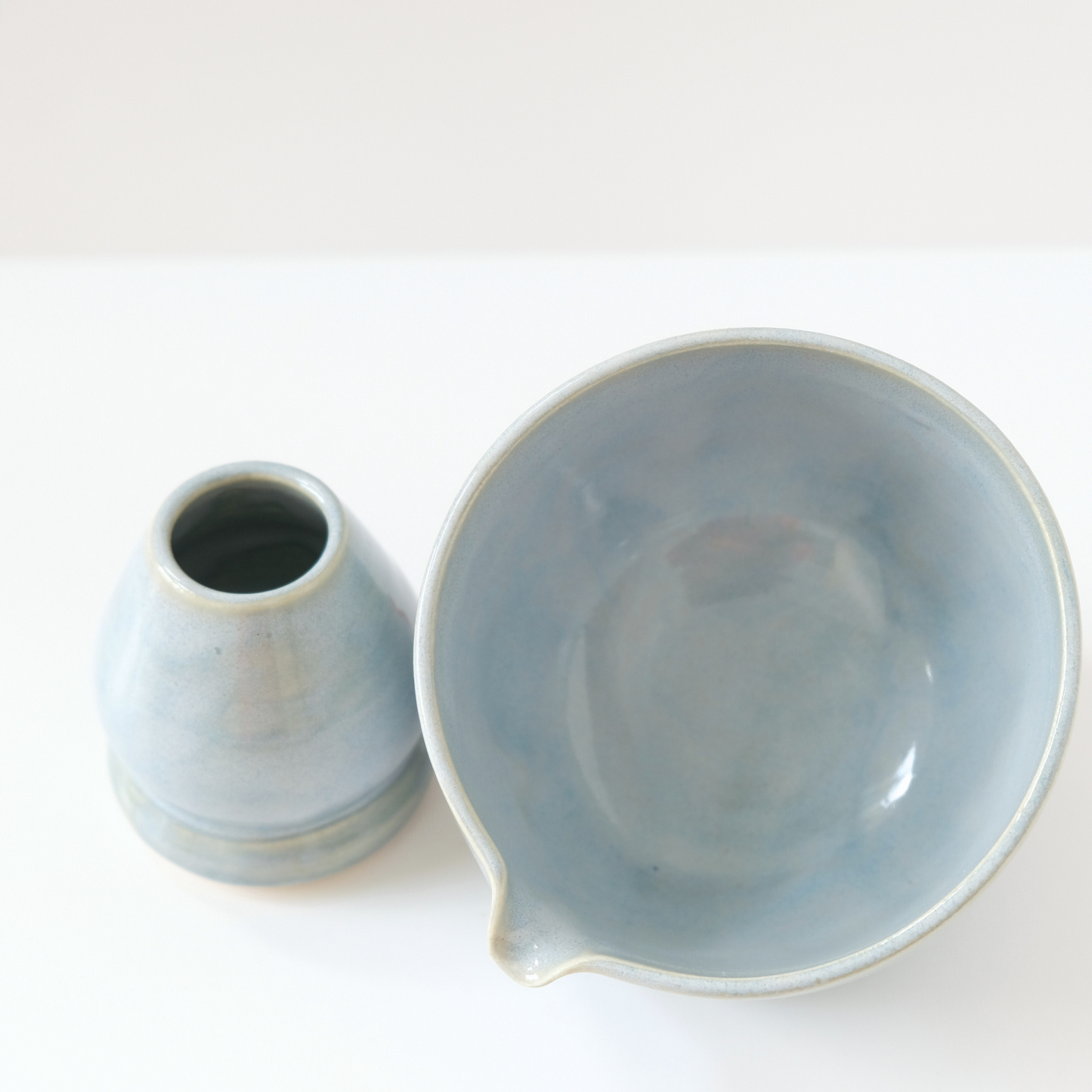 *SECONDS* Baby Blue Round Matcha Set