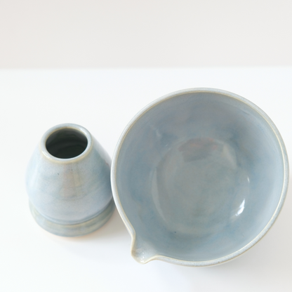 *SECONDS* Baby Blue Round Matcha Set