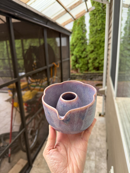 Floating Purple Flower Matcha Set