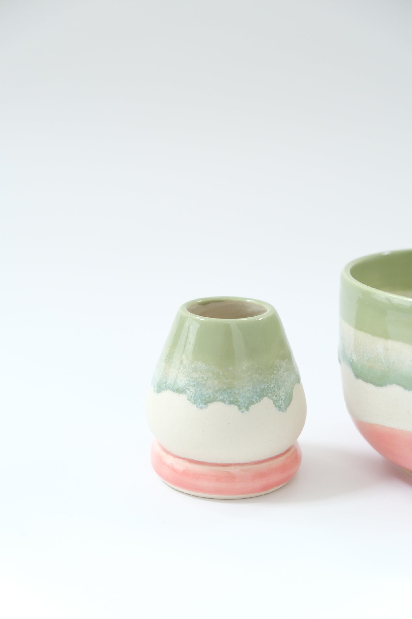 Strawberry Matcha Bowl & Whisk Holder Set