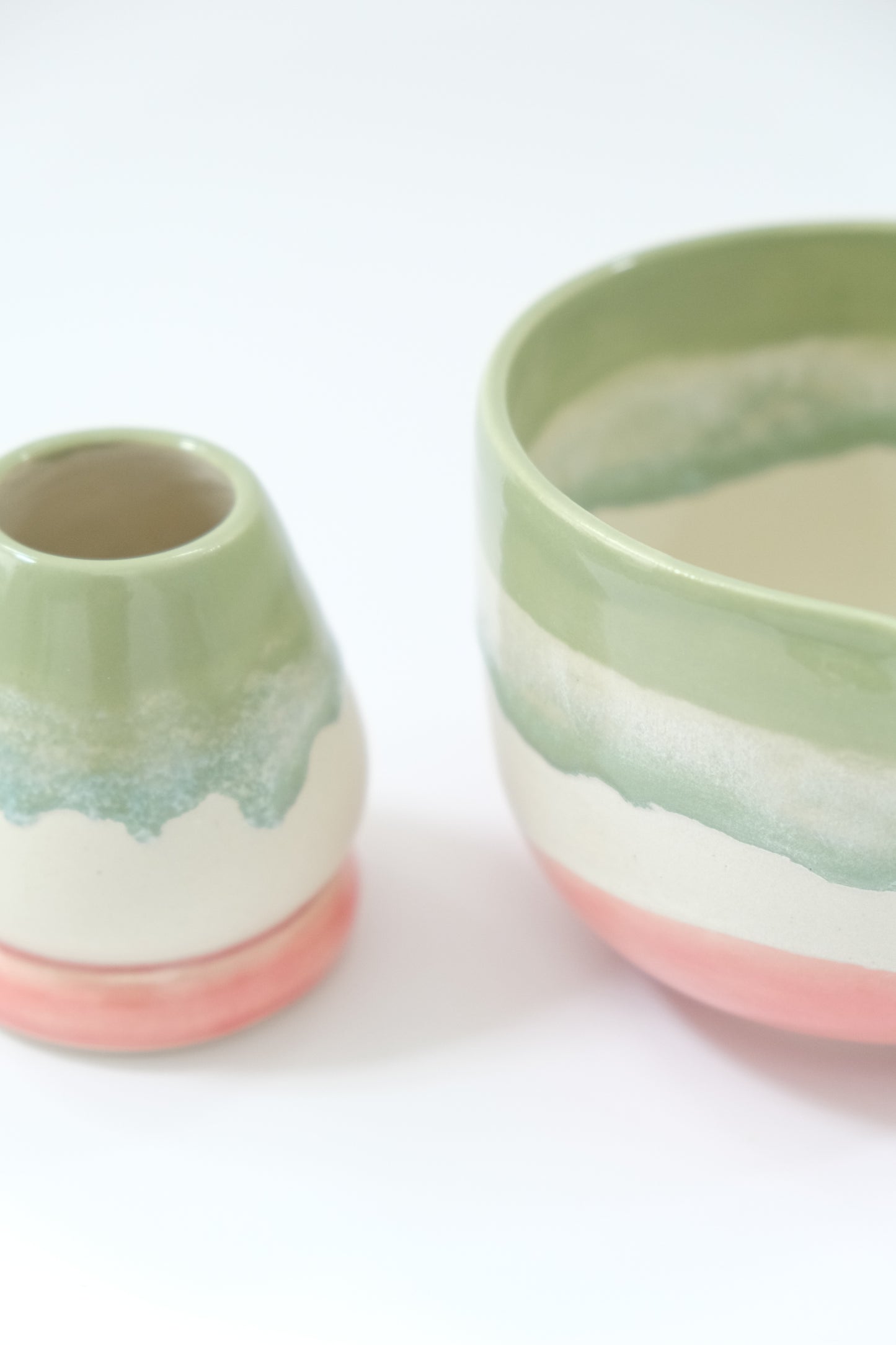 Strawberry Matcha Bowl & Whisk Holder Set