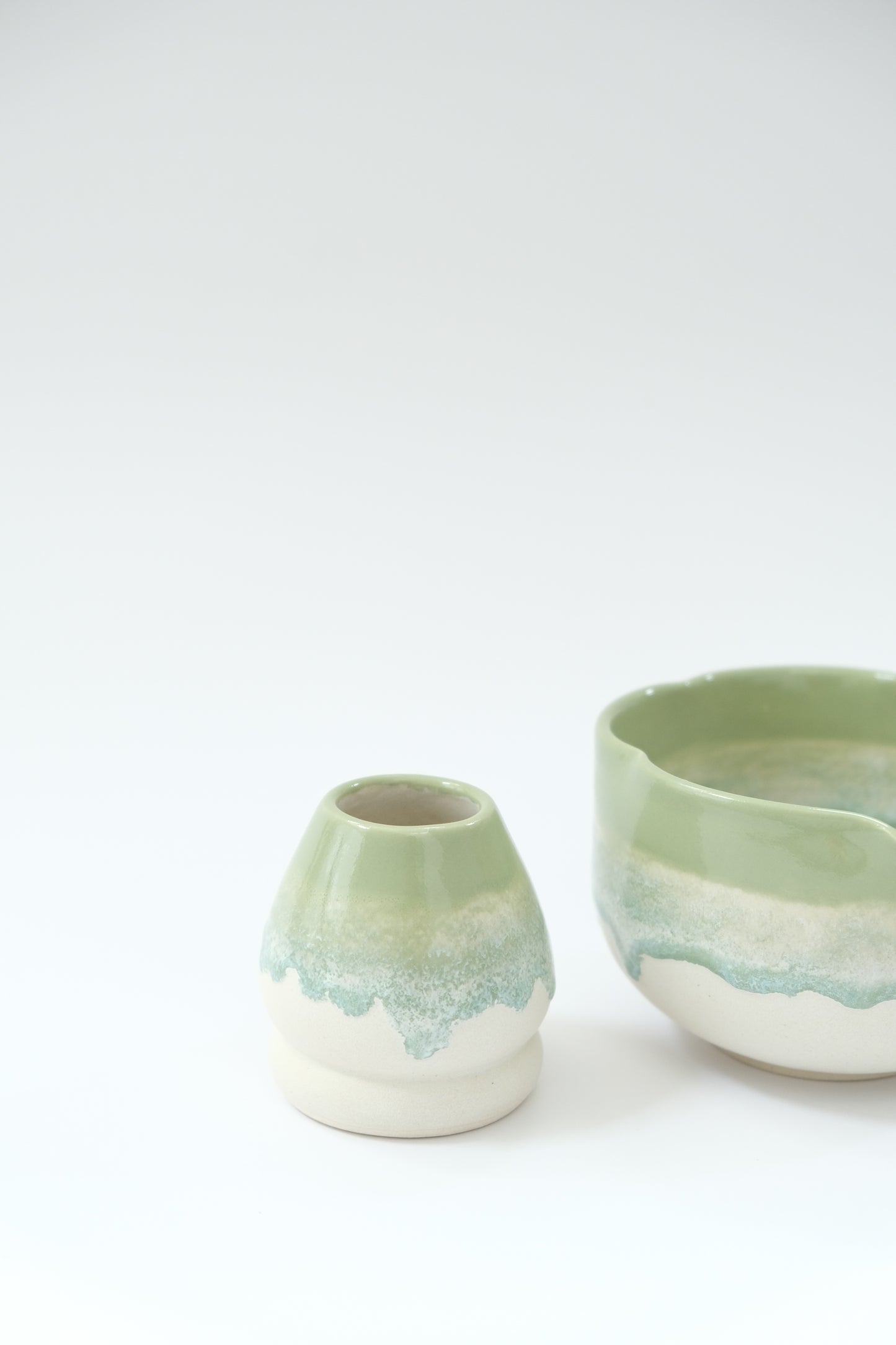 Matcha Latte Bowl & Whisk Holder Set